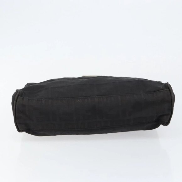 FENDI Zucca Canvas Hand Bag Black Auth ep11239 - Picture 7 of 16